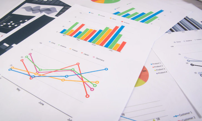 Several pie charts and line charts for the Academic writing task 1