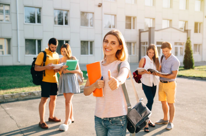 Happy students who passed their exam