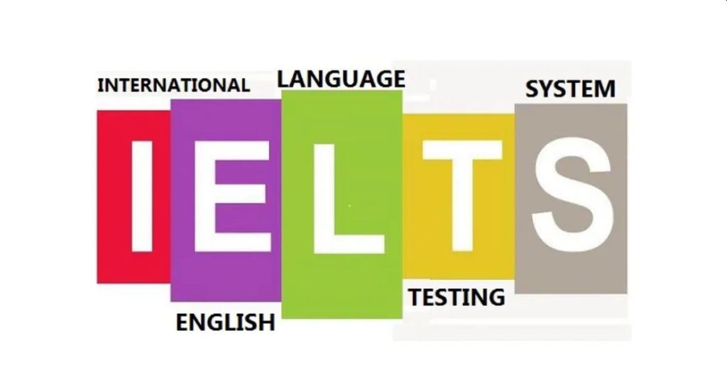 The image in which the word IELTS is written